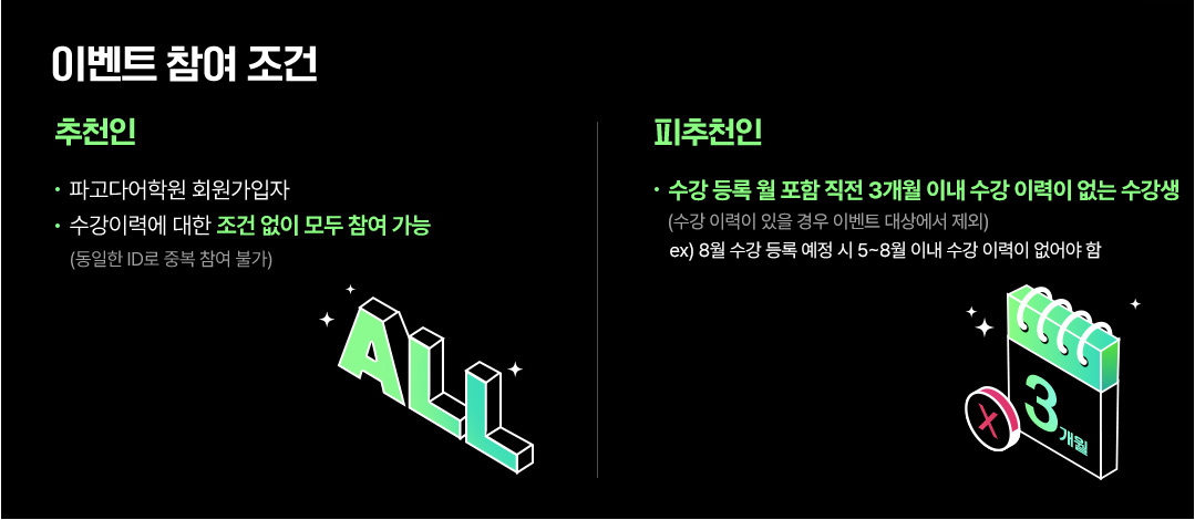 이벤트 참여 조건