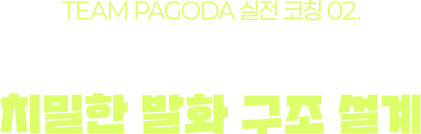 TEAM PAGODA 실전 코칭 02. 채점 기준을 해킹한 치밀한 발화 구조 설계