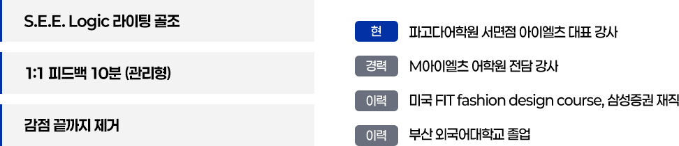EVA윤 선생님 약력
