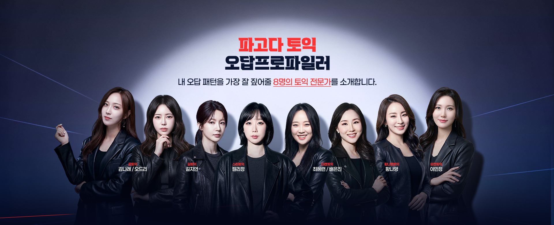 풀이만 보여주는 강의 말고, 내가 왜틀렸는지 짚어주는 선생님 그게 파고다가 토익을 가르치는 방식입니다.